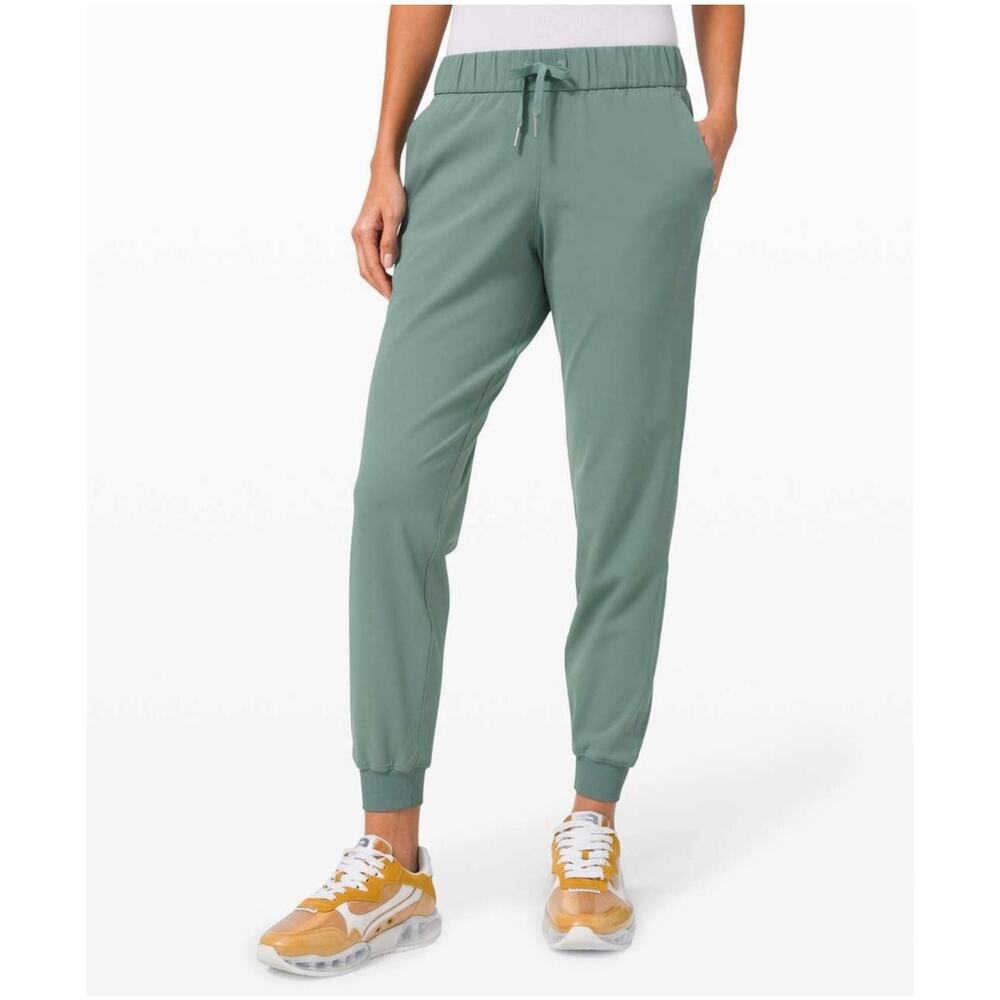 Lululemon Pants Womens 2 Green On the Fly Jogger Tidewater Teal Sporty Athletic